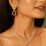 Nyveera Imperial Ruby Teardrop Necklace Set