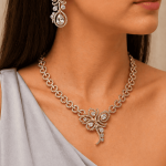 Royal Bloom Zirconia Necklace Set