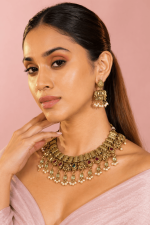 Nyveera Royal Elephant Pearl Necklace Set - Image 5