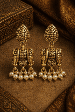 Nyveera Royal Elephant Pearl Necklace Set - Image 3