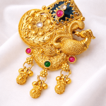 Rajwada Peacock Charm Statement Ring