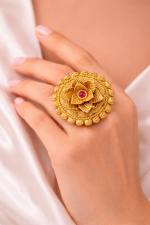 Grand Royal Lotus Statement Ring