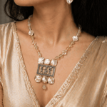 Royal Nritya Tales Necklace Set with Baroque Pearls & Artisan Beads