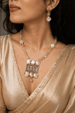 Royal Nritya Tales Necklace Set with Baroque Pearls & Artisan Beads