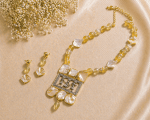 Royal Nritya Tales Necklace Set with Baroque Pearls & Artisan Beads - Image 5