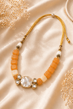 Nyveera – Amber Glow Raaga Necklace Set - Image 2