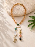 Amber Vanya Statement Necklace - Image 2