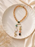 Amber Vanya Statement Necklace - Image 3