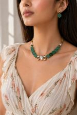 Nyveera Emerald Raaga Necklace Set