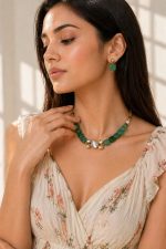 Nyveera Emerald Raaga Necklace Set - Image 5