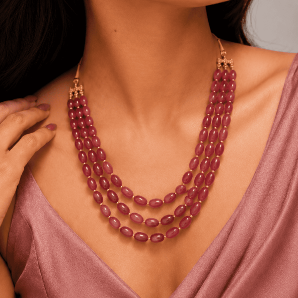 Élan Blush Graceful Strand Necklace