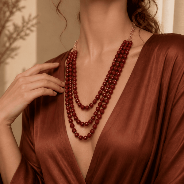 Élan Red Velvet Luxe Necklace
