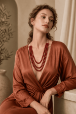 Élan Red Velvet Luxe Necklace - Image 5