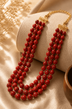 Élan Red Velvet Luxe Necklace - Image 3