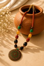 Tribal Essence Medallion Necklace - Image 3