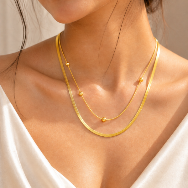 Nyveera Celeste Duo Layered Necklace
