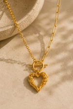 Nyveera Aarya Winged Heart Toggle Necklace - Image 2