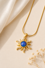 Nyveera Celestia Opal Sun Pendant Necklace - Image 4