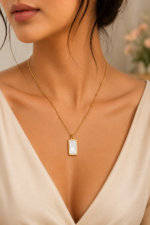 Nyveera Ivory Prism Pendant Necklace