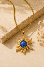 Nyveera Celestia Opal Sun Pendant Necklace - Image 2