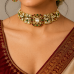 Royal Kundan Multicolor Emerald & Ruby Choker Necklace