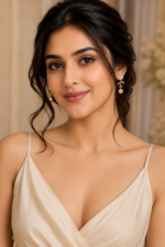 Golden Vine Floral Drop Necklace - Image 6