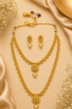 Rajsi Mohar Dual Layer Necklace Set - Image 3