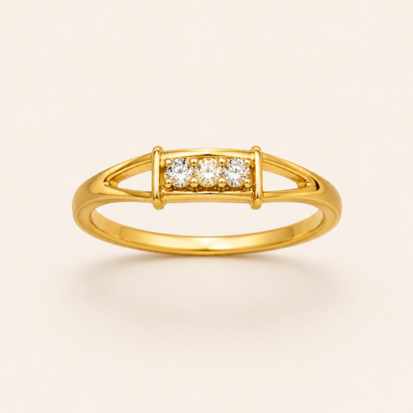 Nyveera Elan Crystal Bar Ring
