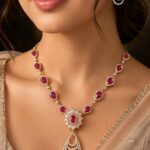 Crimson Royale Ruby & Diamond Statement Jewellery Set