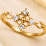 Nyveera Elan Pear Crystal CZ Ring