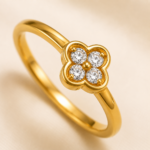 Nyveera Elan four petal clover CZ Ring - Image 5