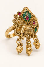 Nyveera Rajsi Elephant Heritage Adjustable Statement Ring - Image 4