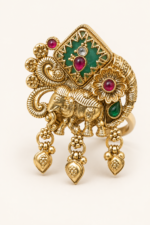 Nyveera Rajsi Elephant Heritage Adjustable Statement Ring - Image 5