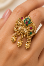 Nyveera Rajsi Elephant Heritage Adjustable Statement Ring - Image 6