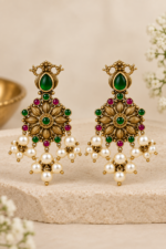 Nyveera Rajsi Multicolor Hasli German Silver Necklace Set - Image 16