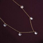 Nyveera Elan Gold-Tone CZ Drop Charm Demi-Fine Necklace - Image 5
