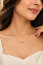 Nyveera Elan Heartbeat CZ Pendant Necklace - Image 3