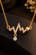 Nyveera Elan Heartbeat CZ Pendant Necklace - Image 4