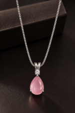 Nyveera Elan Silver-Tone Teardrop Crystal Pendant Necklace - Image 14