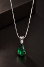Nyveera Elan Silver-Tone Teardrop Crystal Pendant Necklace - Image 4