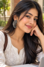 Nyveera Raaga Peacock Motif Oxidised Silver-Tone Statement Earrings - Image 7